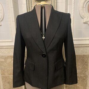 Le Suit Collections. Size 12. Button Front Long Sleeve Textured Blazer. WTC